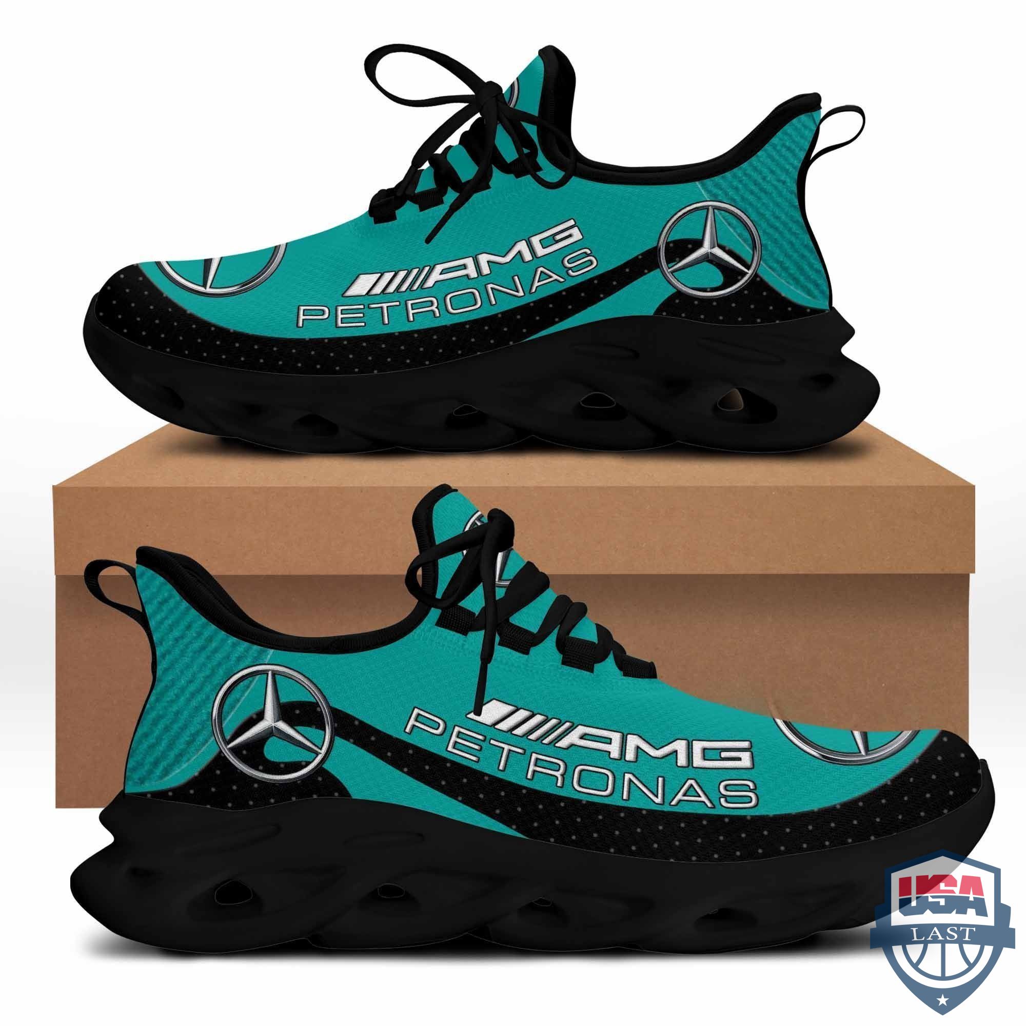 Mercedes-AMG Petronas F1 Running Shoes Turquoise And Black