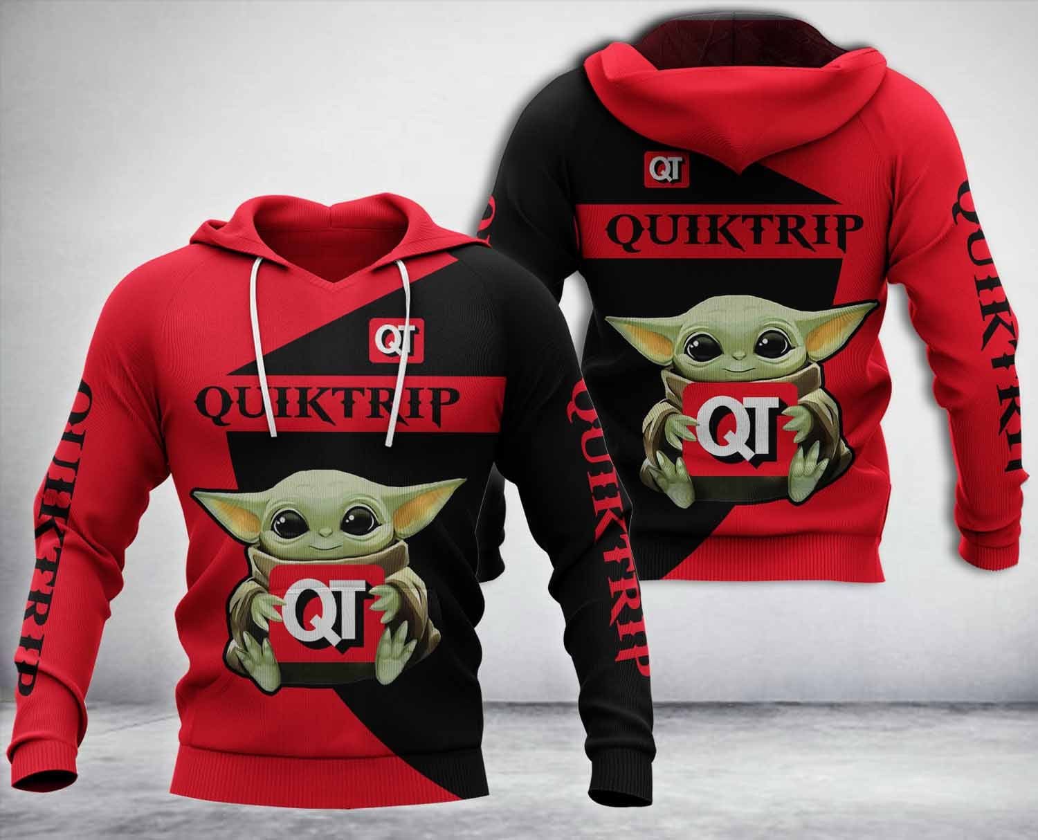 Baby Yoda Quiktrip Company hoodie, zip hoodie