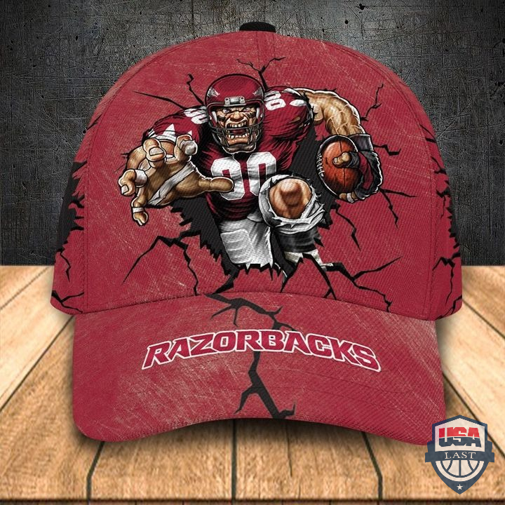 Arkansas Razorbacks NCAA Mascot Custom Name Sport Cap