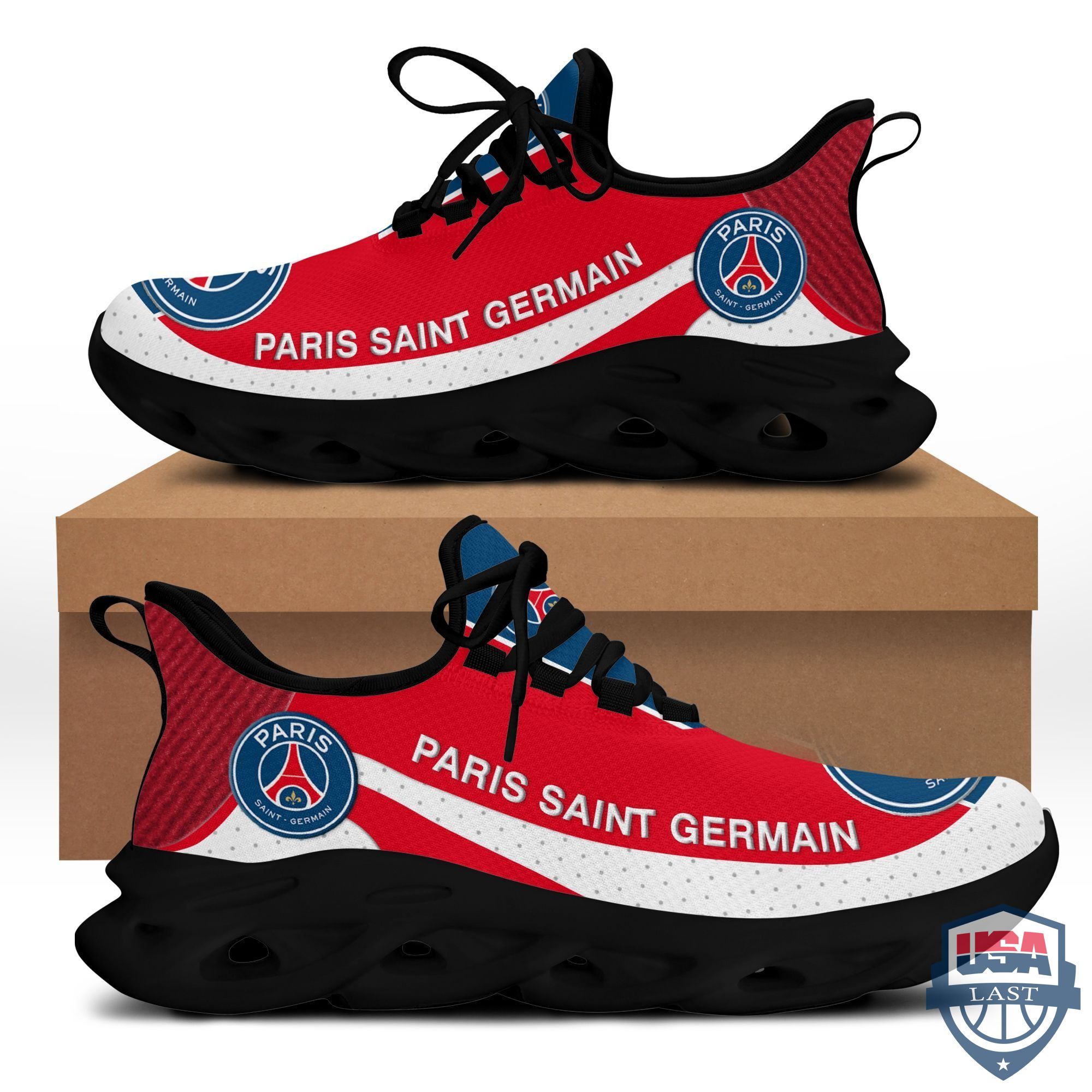 Paris Saint Germain Max Soul Shoes Red Version For Men, Women