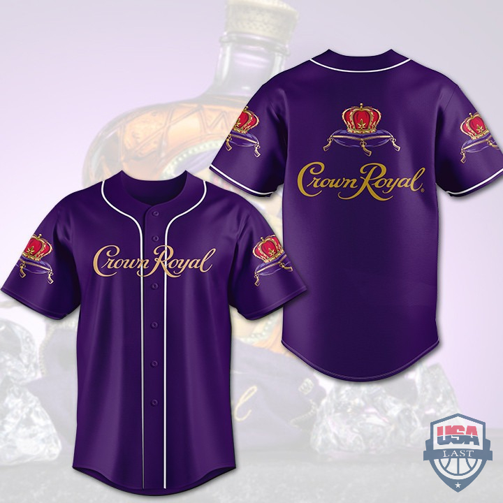 NEW Crown Royal Whisky Baseball Jersey Shirt