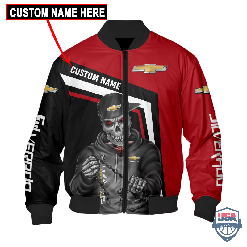Amazing Chevrolet Ghost Rider Custom Name Bomber Jacket