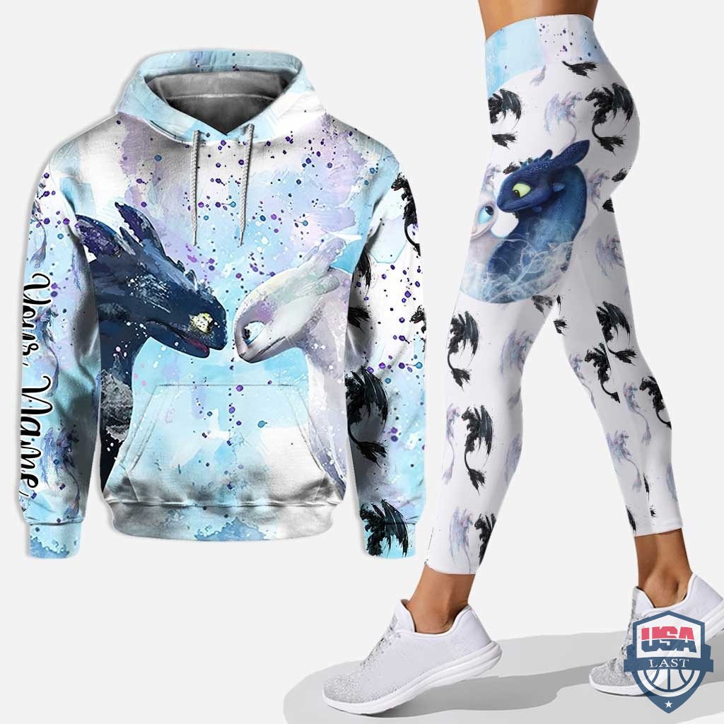 Toothless and Light Fury’s Relationship Personalized Hoodie And Legging