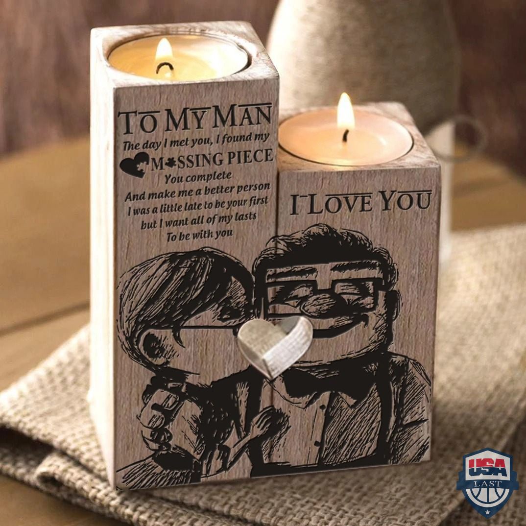 UP Movie To My Man I Love You Candle Holder