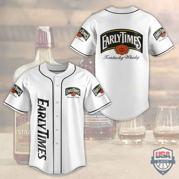 NEW Early Times Kentucky Whisky Baseball Jersey Shirt