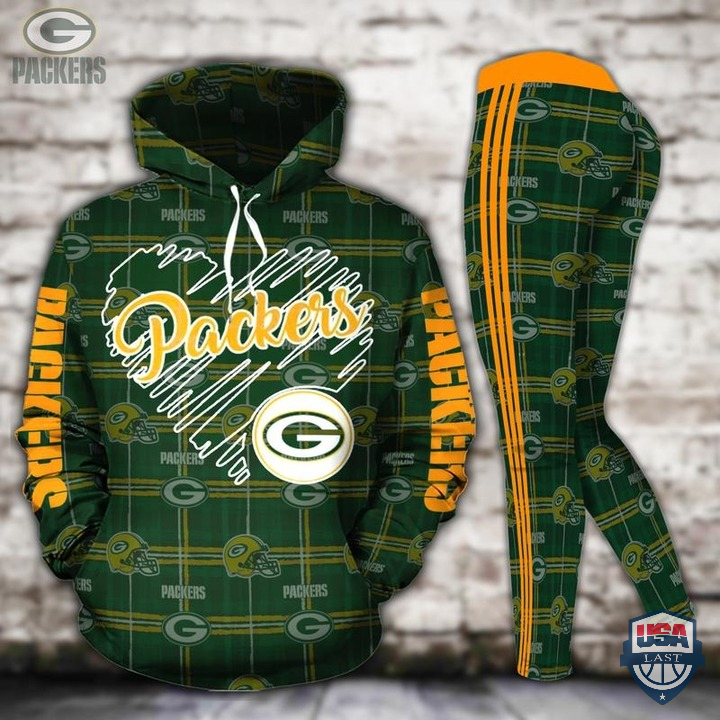 Green Bay Packers All Over Print Hoodie And Legging
