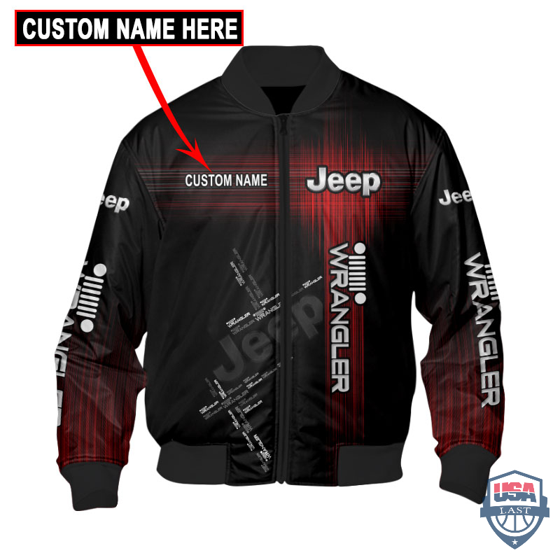 Amazing Jeep Wrangler Flash Custom Name Bomber Jacket