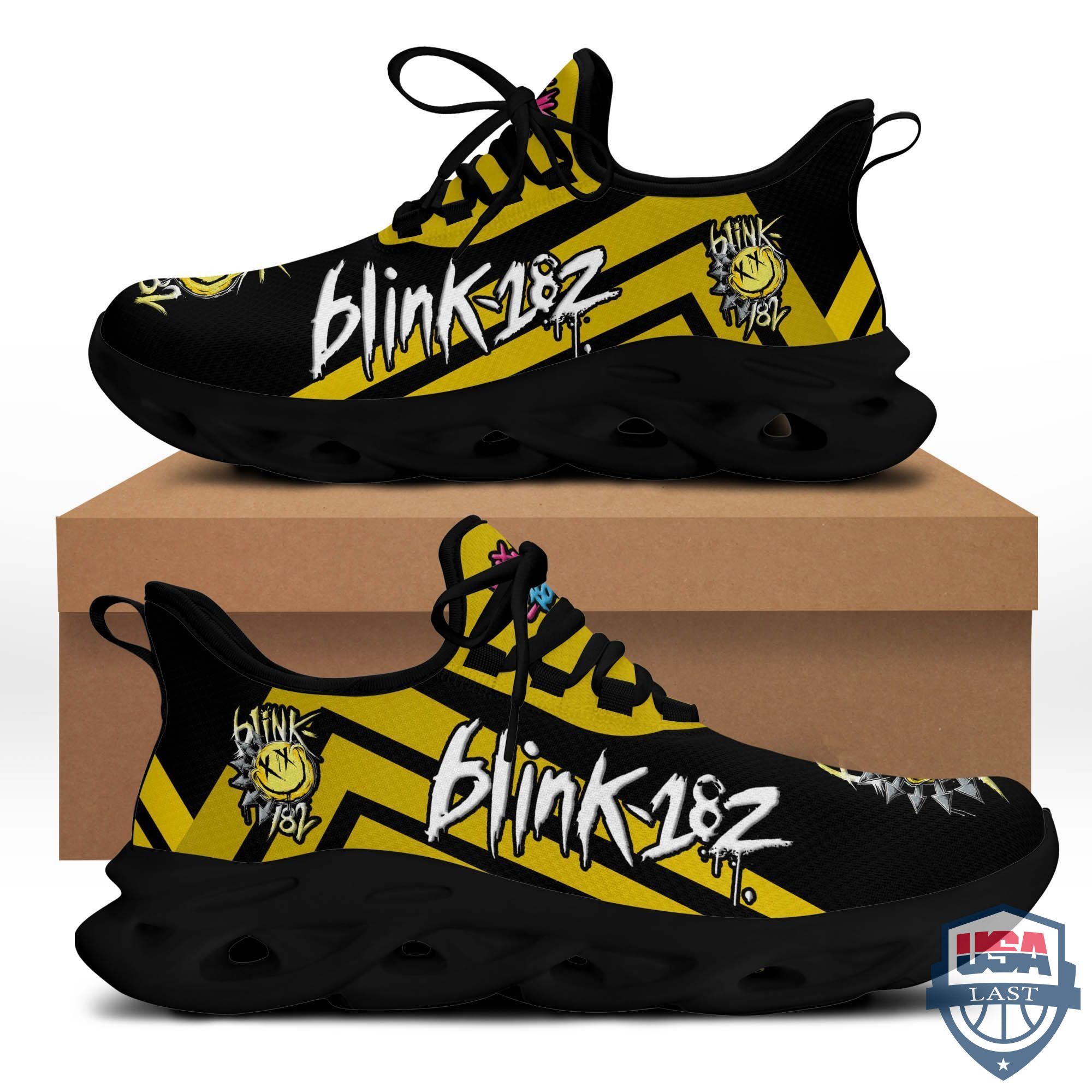 Blink 182 Max Soul Shoes Yellow Version For Men, Women