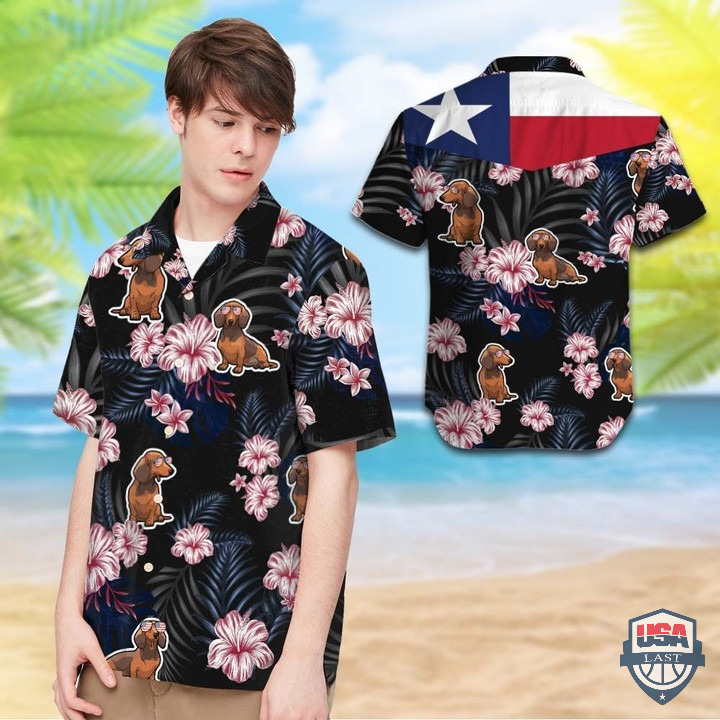 Texas Dachshund Hawaiian Shirt