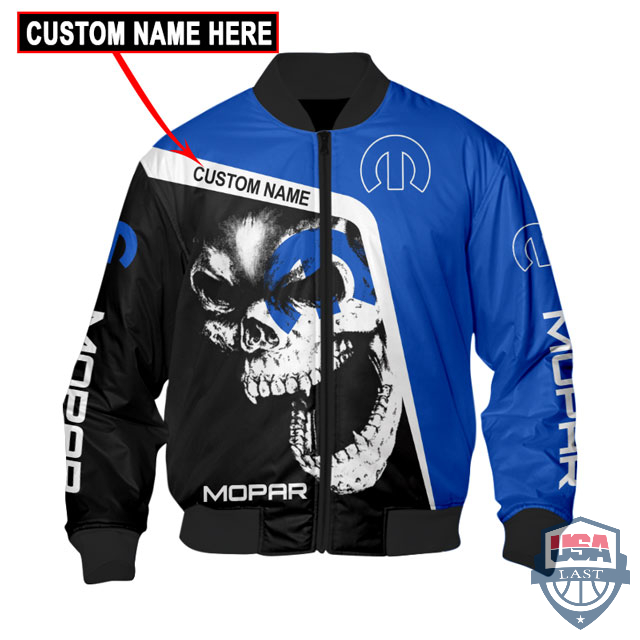 Amazing Mopar Skull Custom Name Bomber Jacket