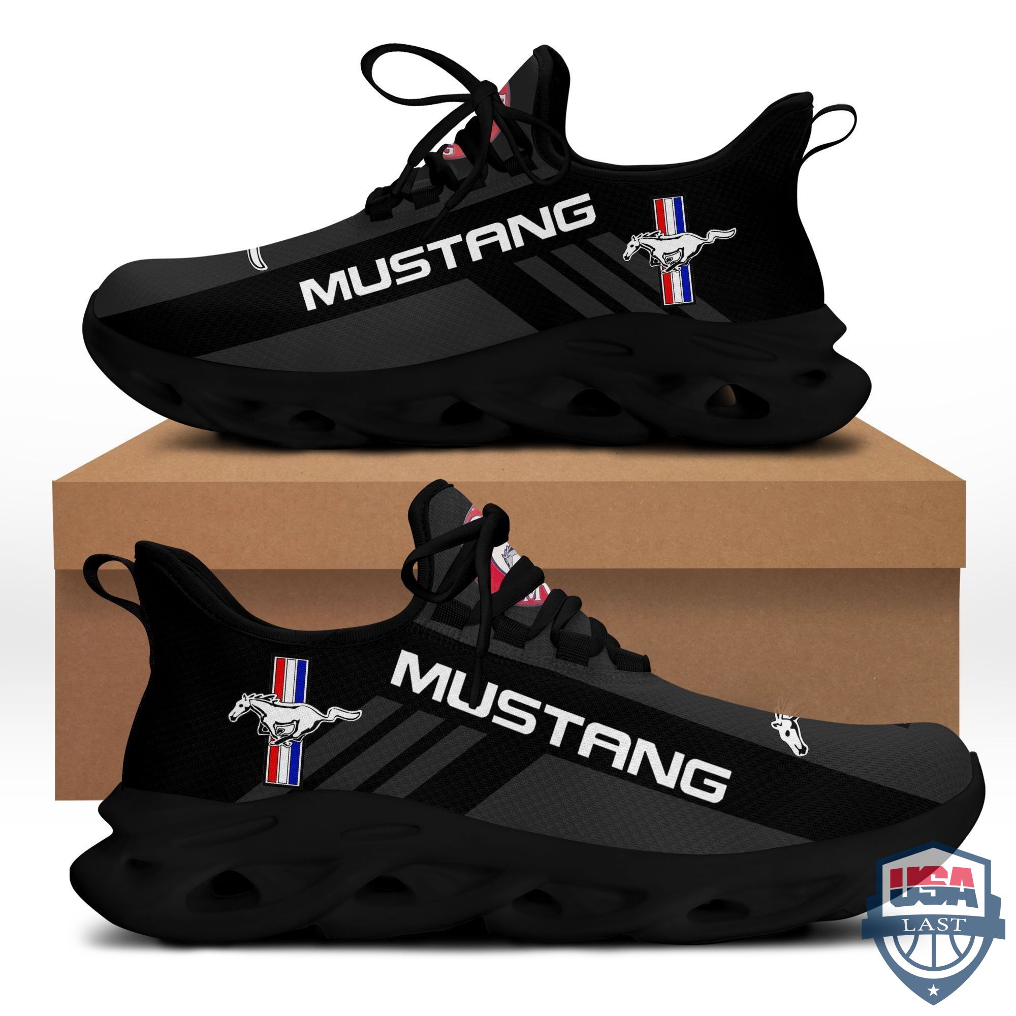 Ford mustang max soul shoes black version For Men, Women