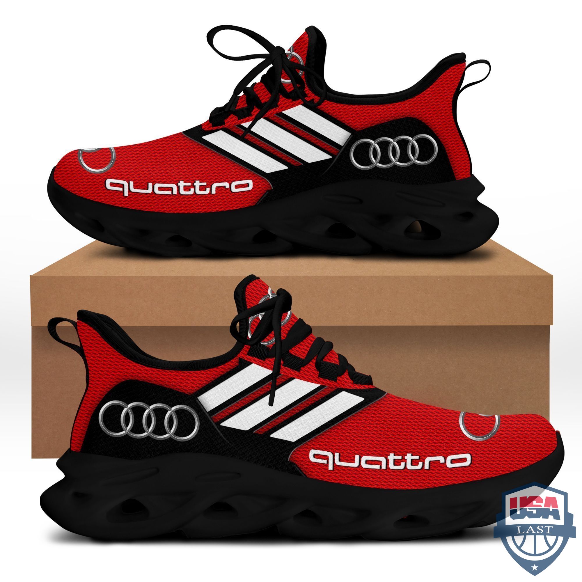 Audi Quattro Sport Shoes Max Soul Sneaker Red Version For Men, Women