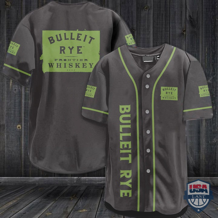 NEW Bulleit Rye Whiskey Baseball Jersey Shirt