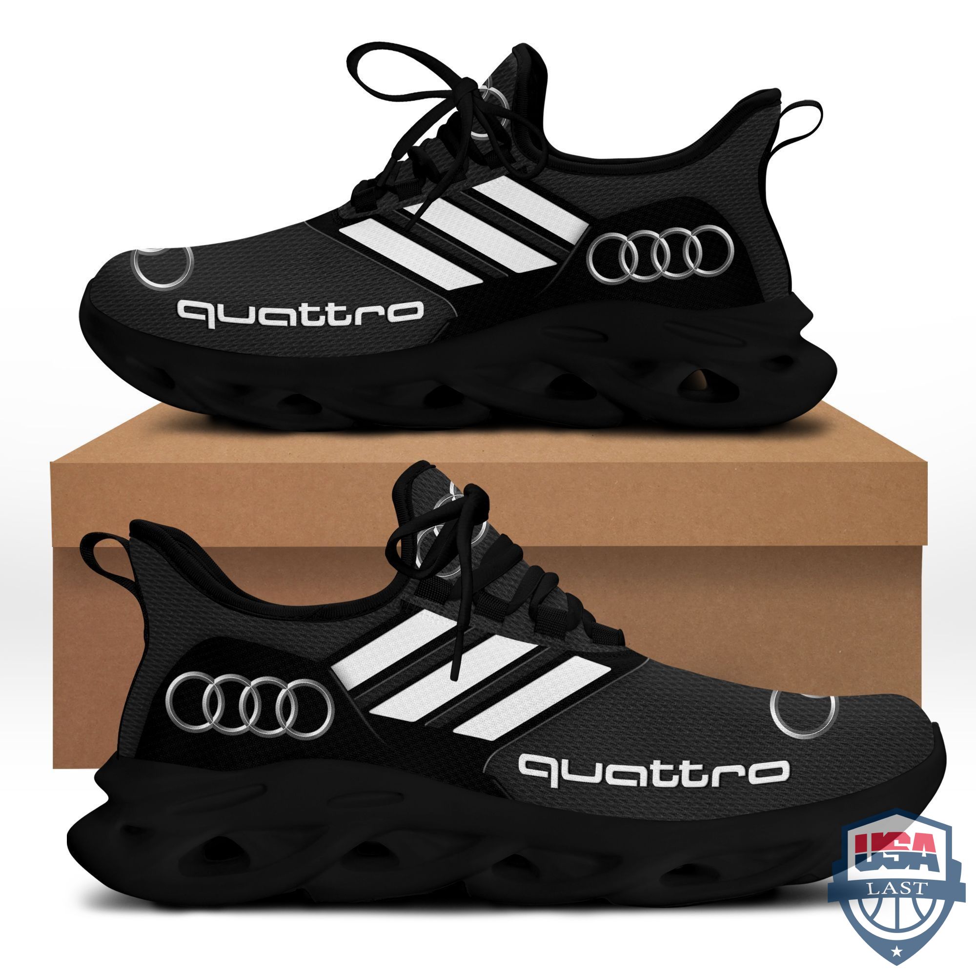 Audi Quattro Sport Shoes Max Soul Sneaker Black Version For Men, Women