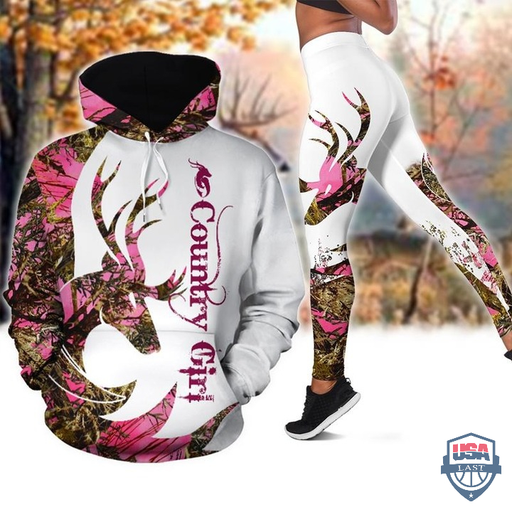 Deer Hunting Country Girl All Over Print Hoodie And Legging