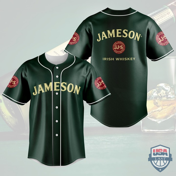 NEW Jameson Irish Whiskey Baseball Jersey Shirt