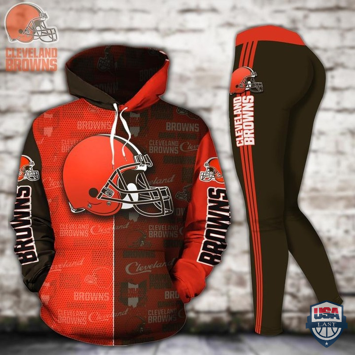 Cleveland Browns All Over Print Hoodie And Legging