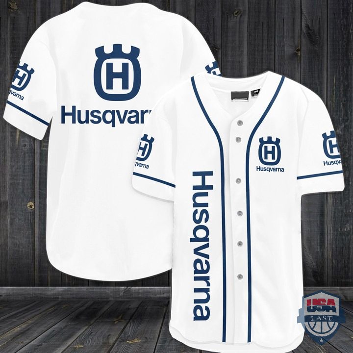 NEW Husqvarna Motorcycles Baseball Jersey Shirt