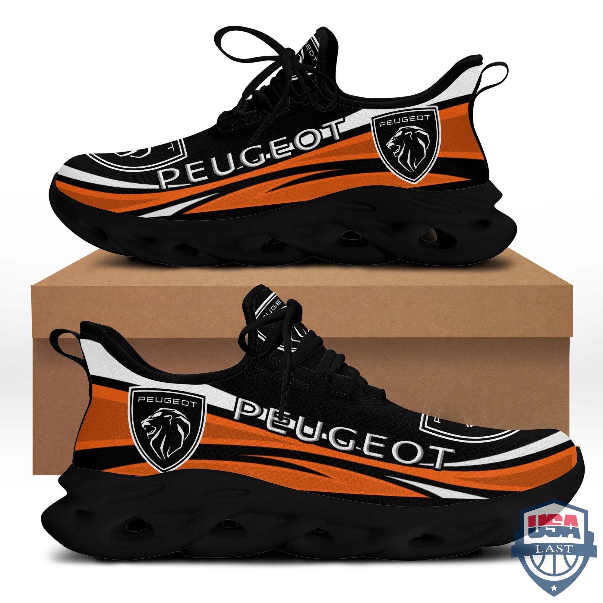 Peugeot Automobile Car Max Soul Shoes Orange Ver