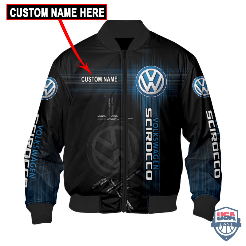 Amazing Volkswagen Scirocco Flash Custom Name Bomber Jacket