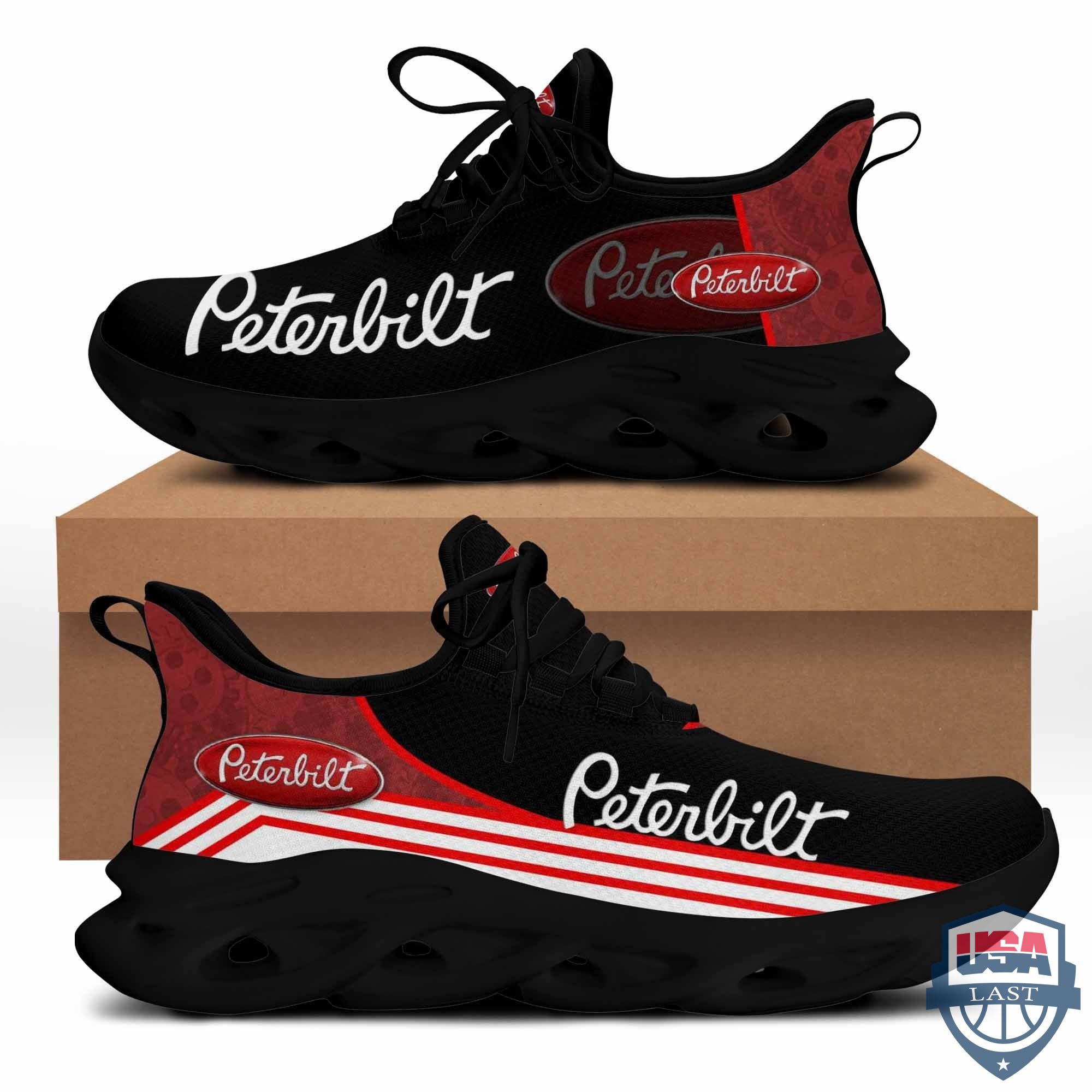 Peterbilt Logo Max Soul Shoes Red Version