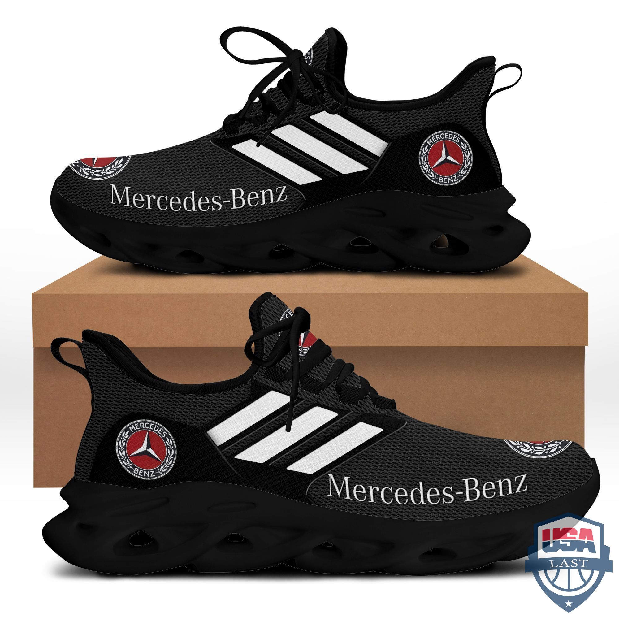 Mercedes Benz Max Soul Shoes Black Version For Men, Women