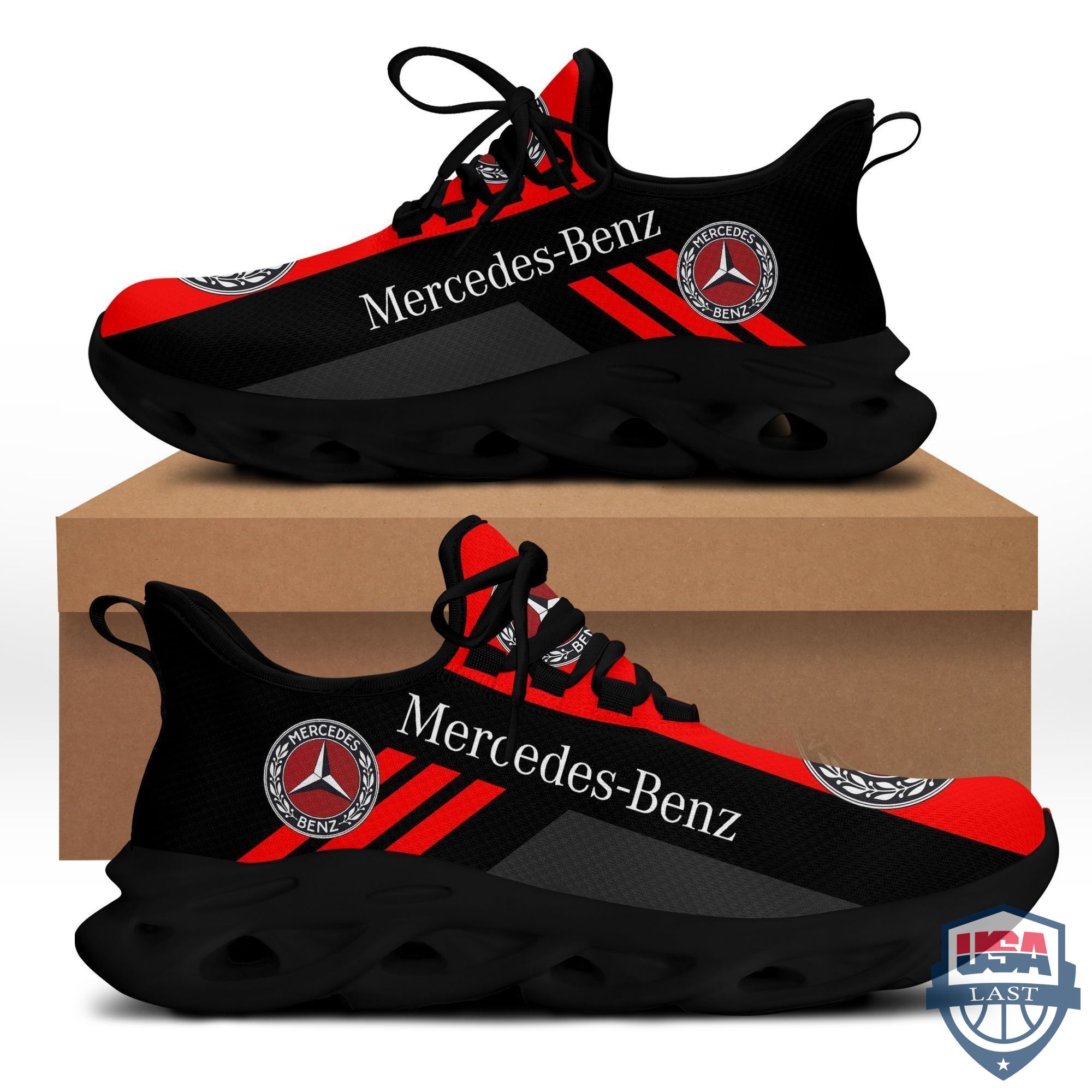 Mercedes Benz Amg Max Soul Shoes Red Version For Men, Women
