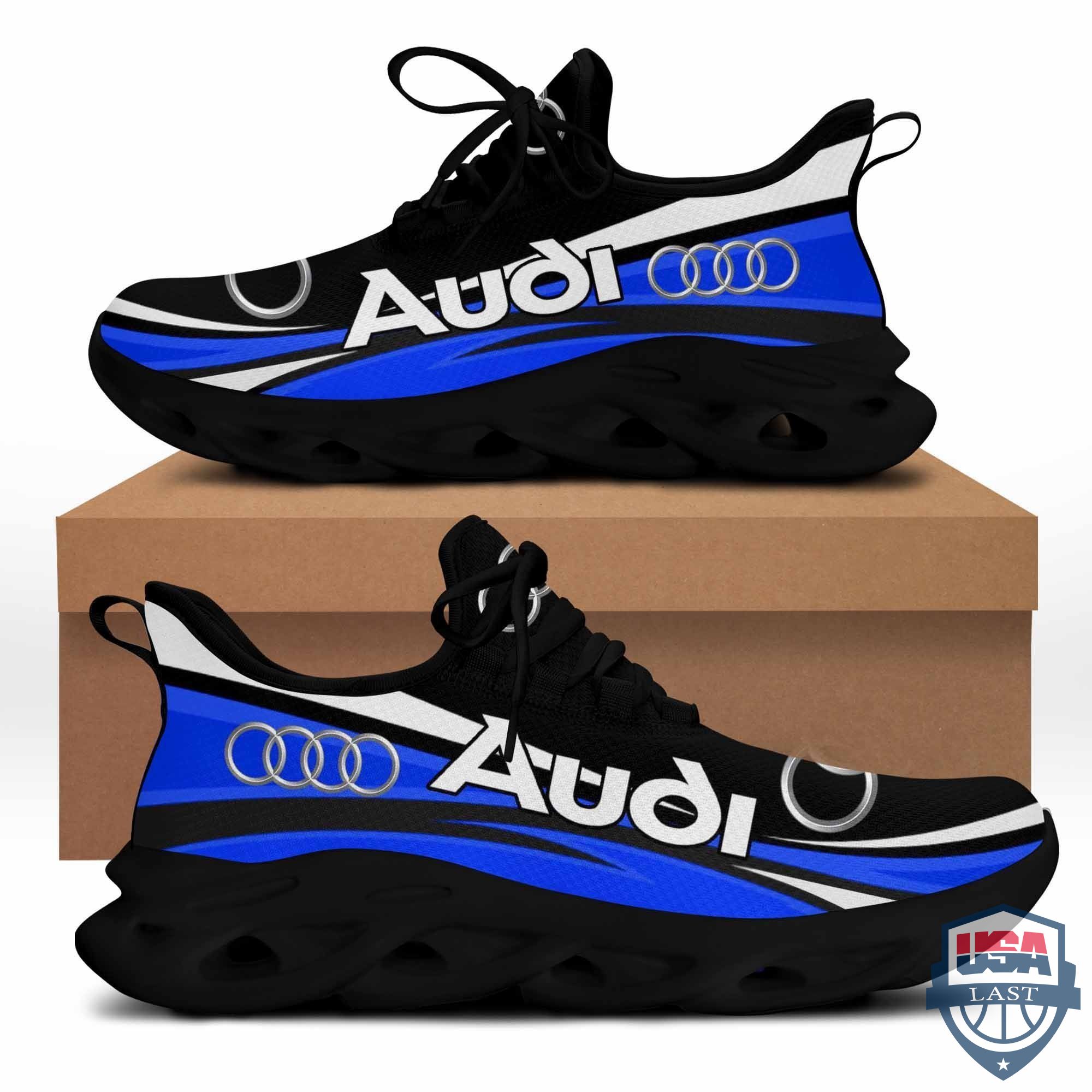 Audi Clunky Running Shoes Blue Version For Men, Women