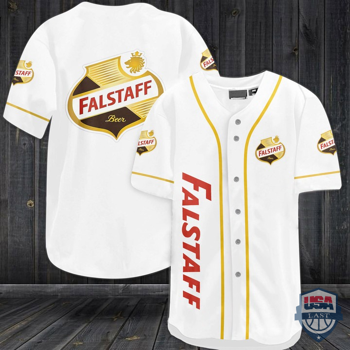 NEW Falstaff Beer Baseball Jersey Shirt