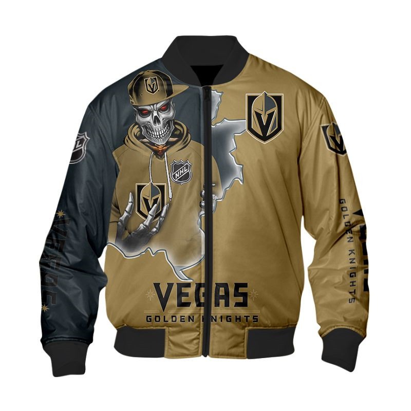 NHL Vegas Golden Knights Death Skull Bomber Jacket