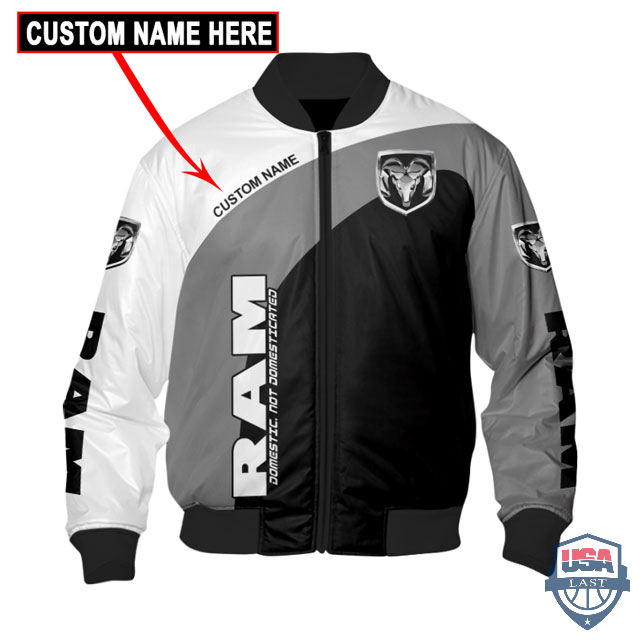Personalized Dodge Ram Domestic Not Domesticated Bomber Jacket