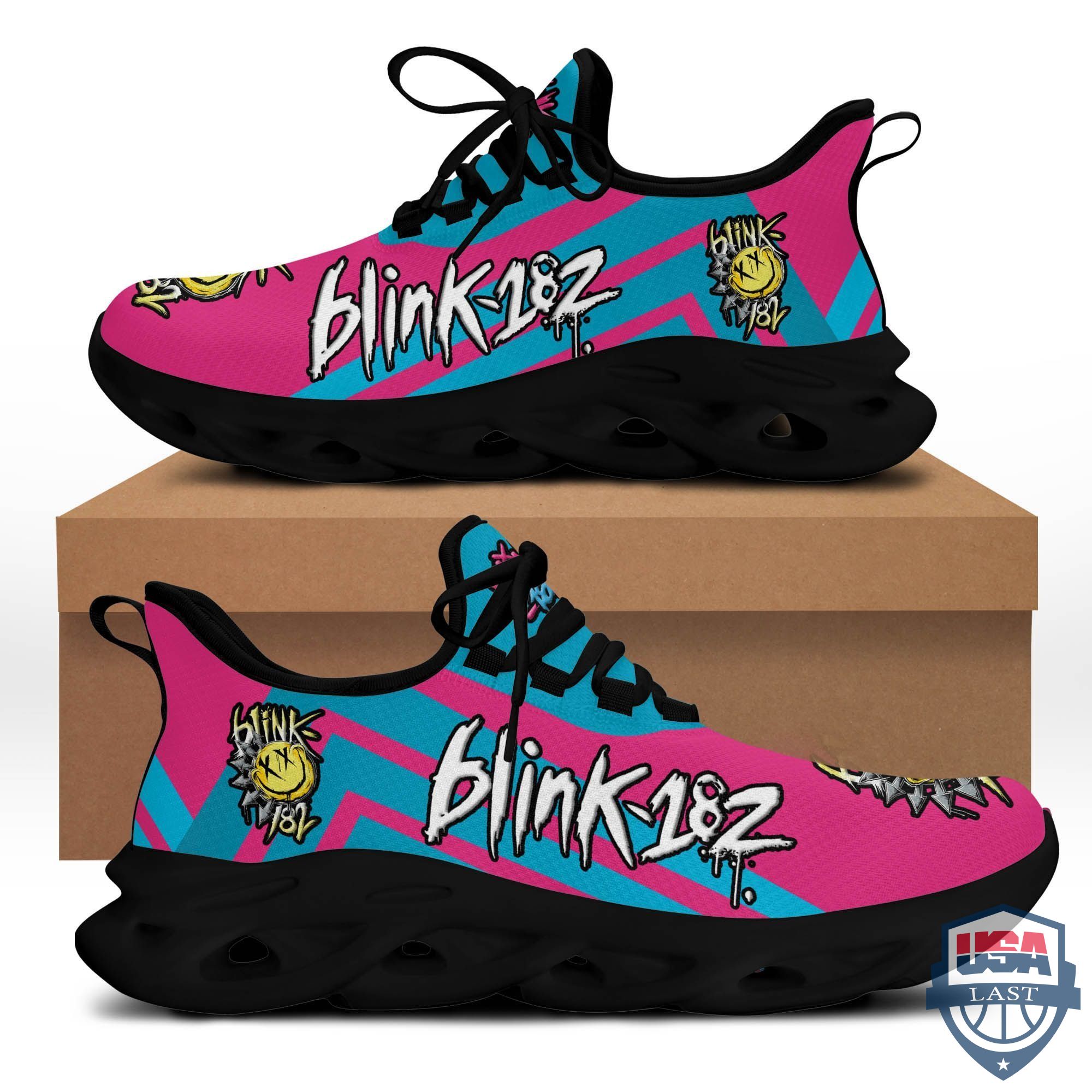 Blink 182 Max Soul Shoes Pink Version For Men, Women