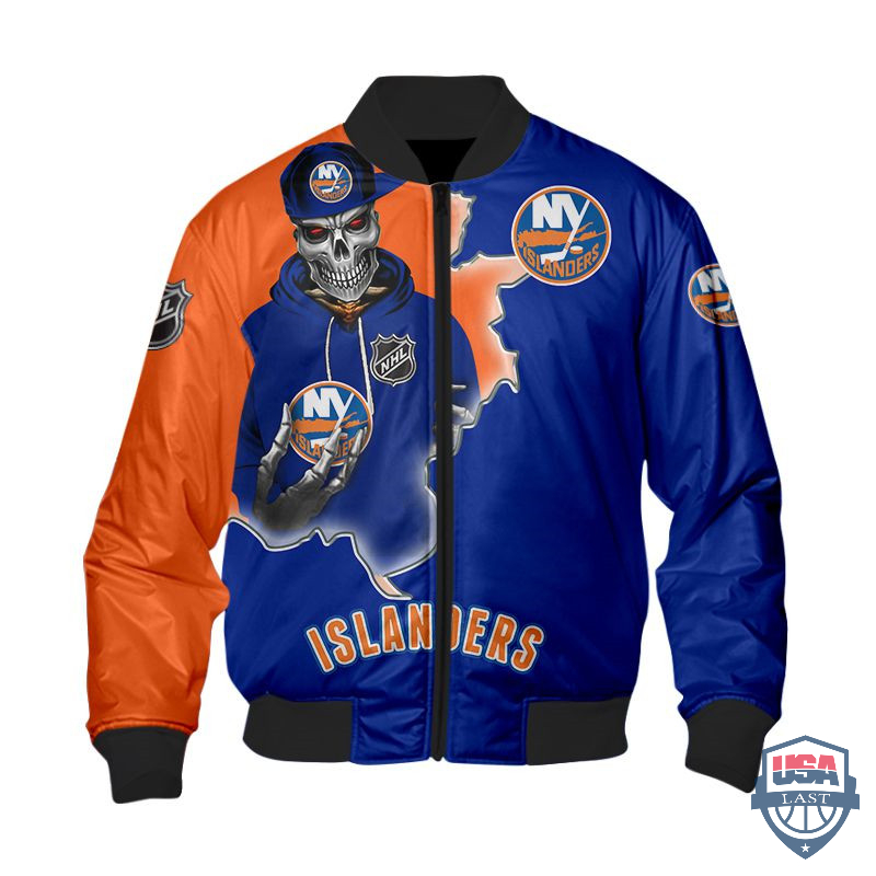NHL New York Islanders Death Skull Bomber Jacket