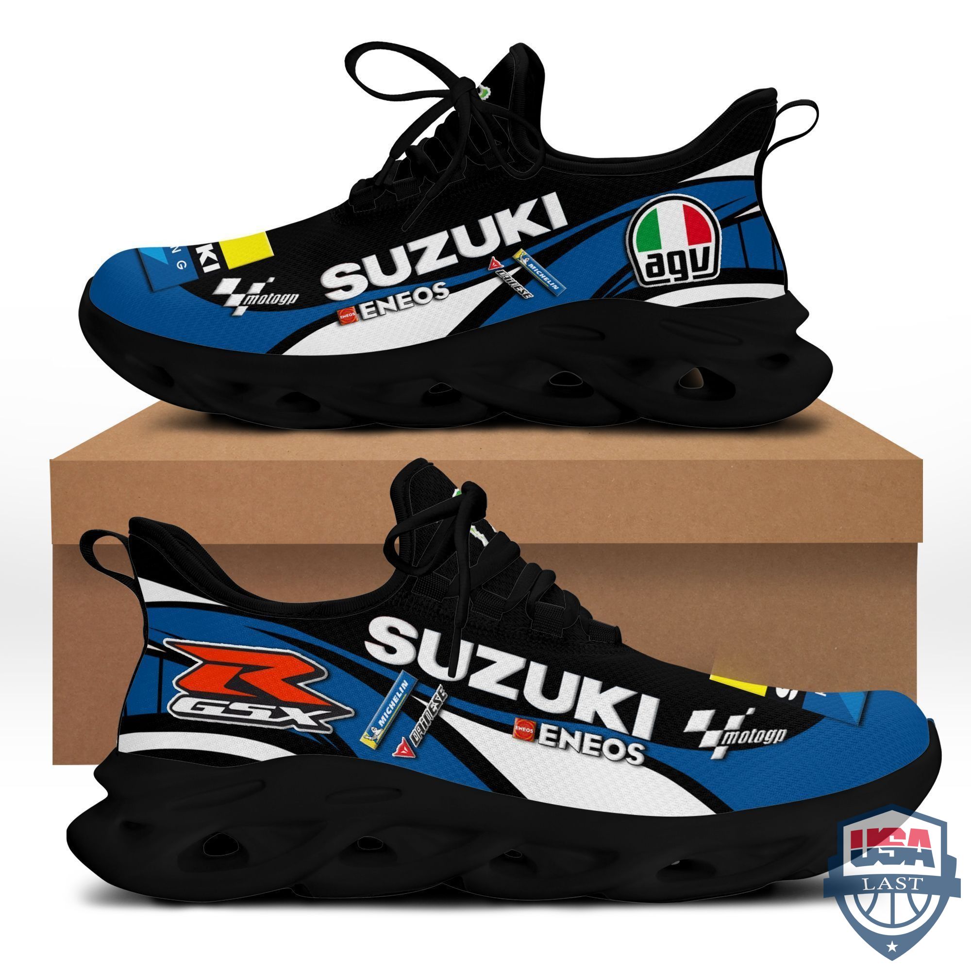 Suzuki Racing Blue Sneaker Max Soul Shoes  For Men, Women