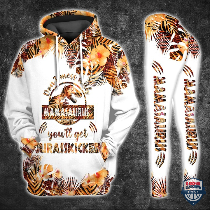 Mamasaurus 3D All Over Printed Hoodie Set