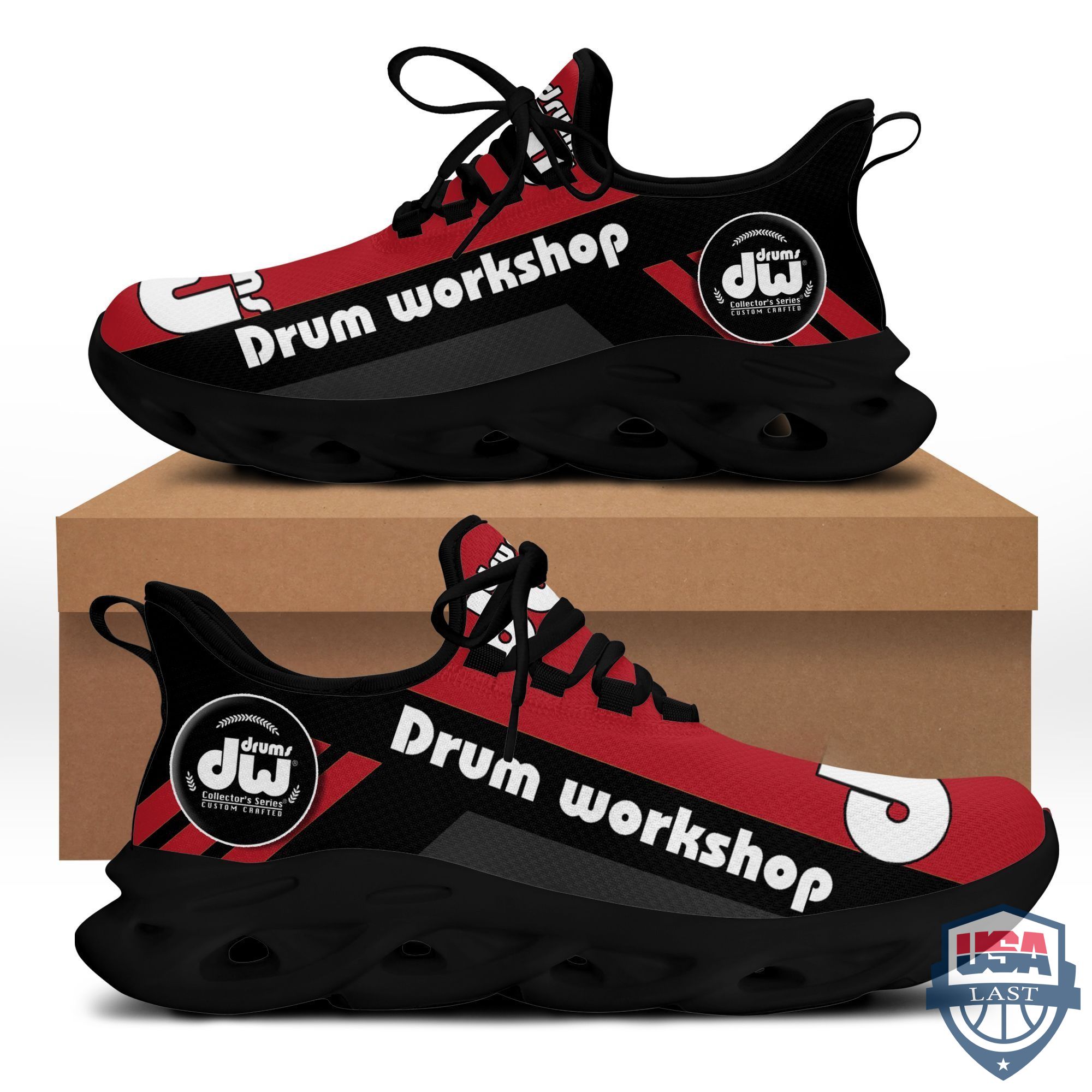 Drums Workshop Ver Red Max Soul Shoes For Men, Women