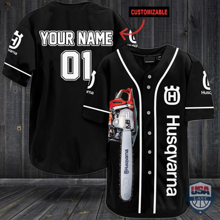 NEW Personalized Husqvarna Baseball Jersey Shirt