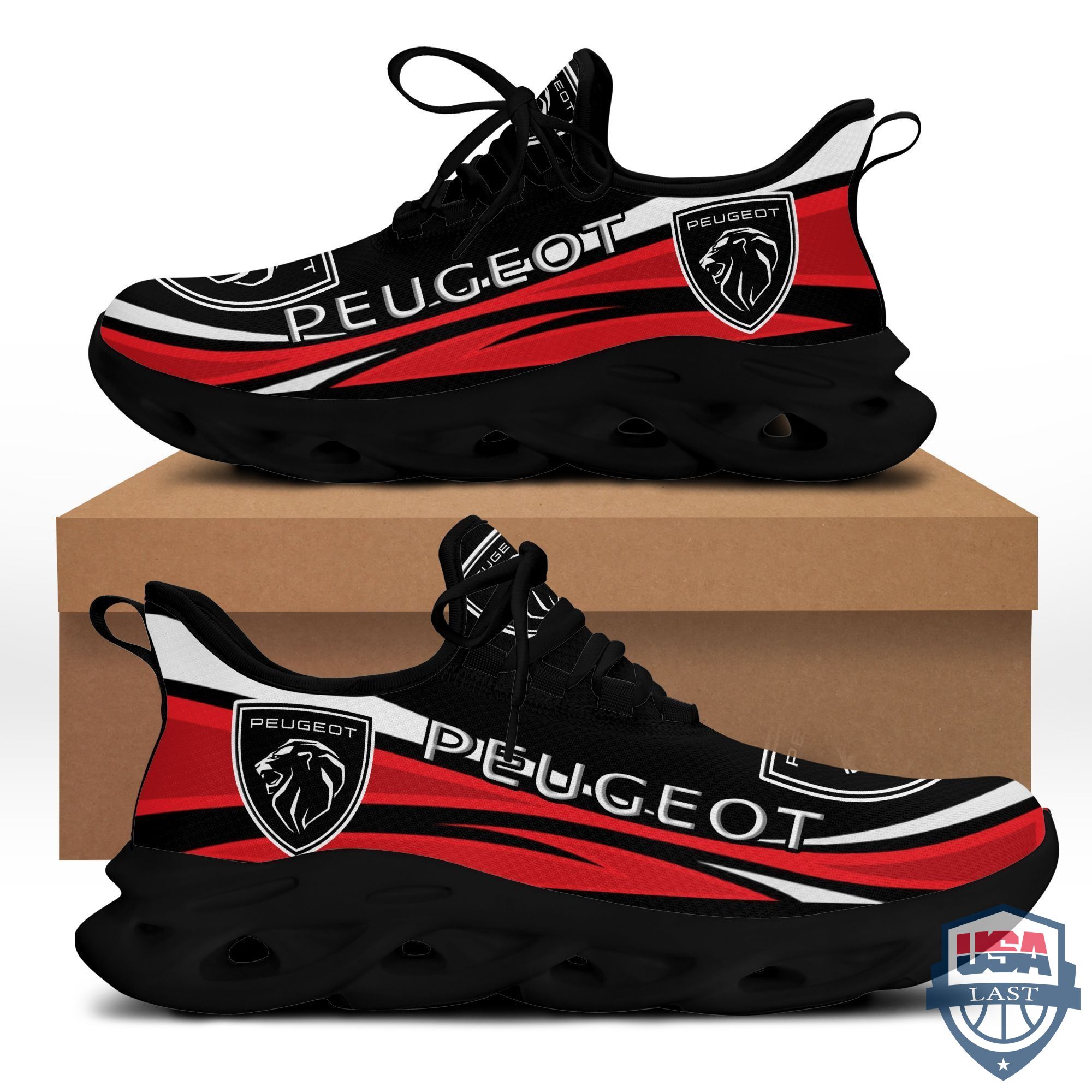 Peugeot Automobile Car Max Soul Shoes Red Ver