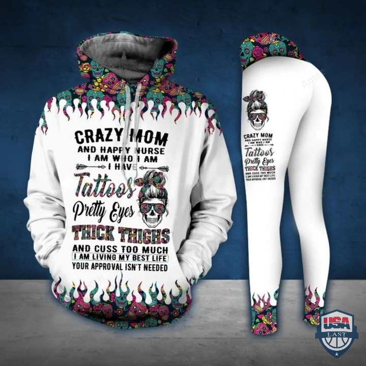 Crazy Mom 3D All Over Printed Hoodie And Legging