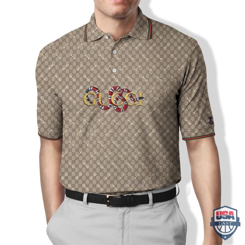 Gucci Snake Luxury Brand Polo Shirt