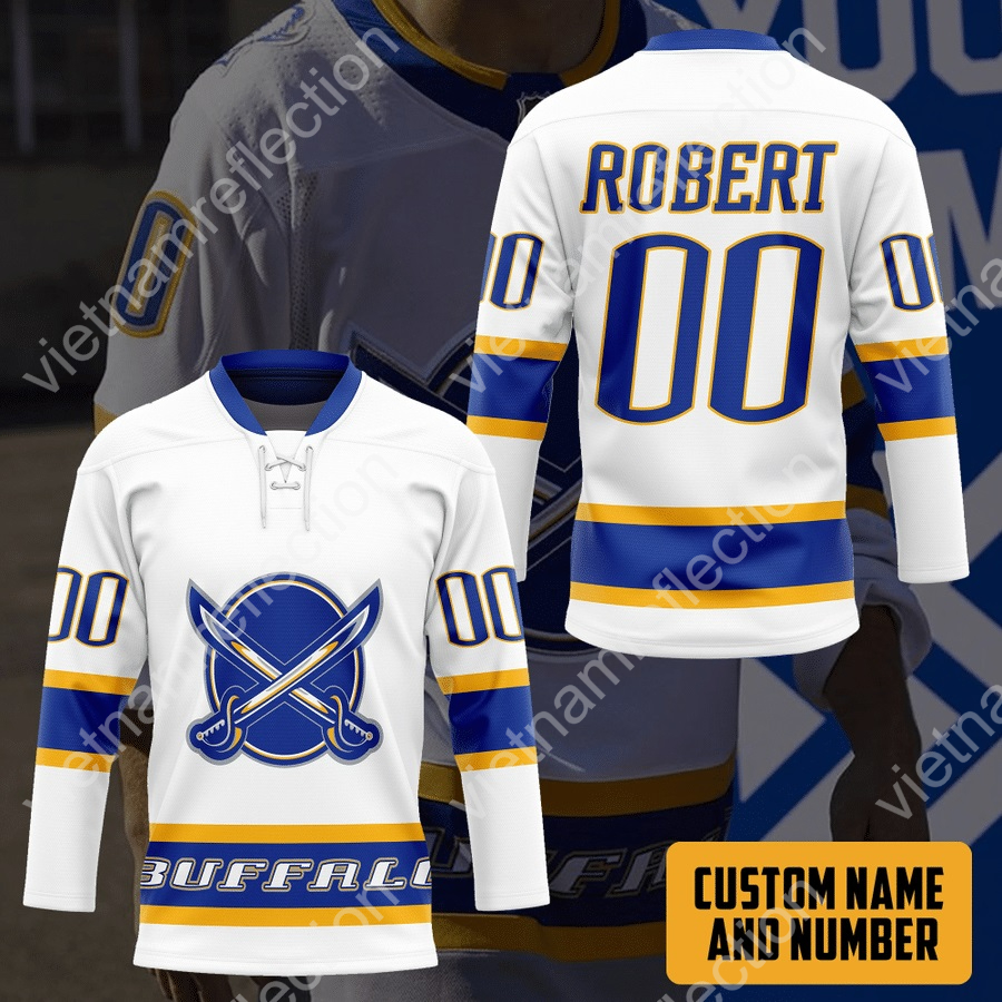 Personalized Buffalo Sabres NHL white hockey jersey