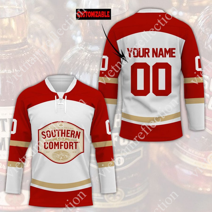 Personalized Southern Comfort whisky hockey jersey
