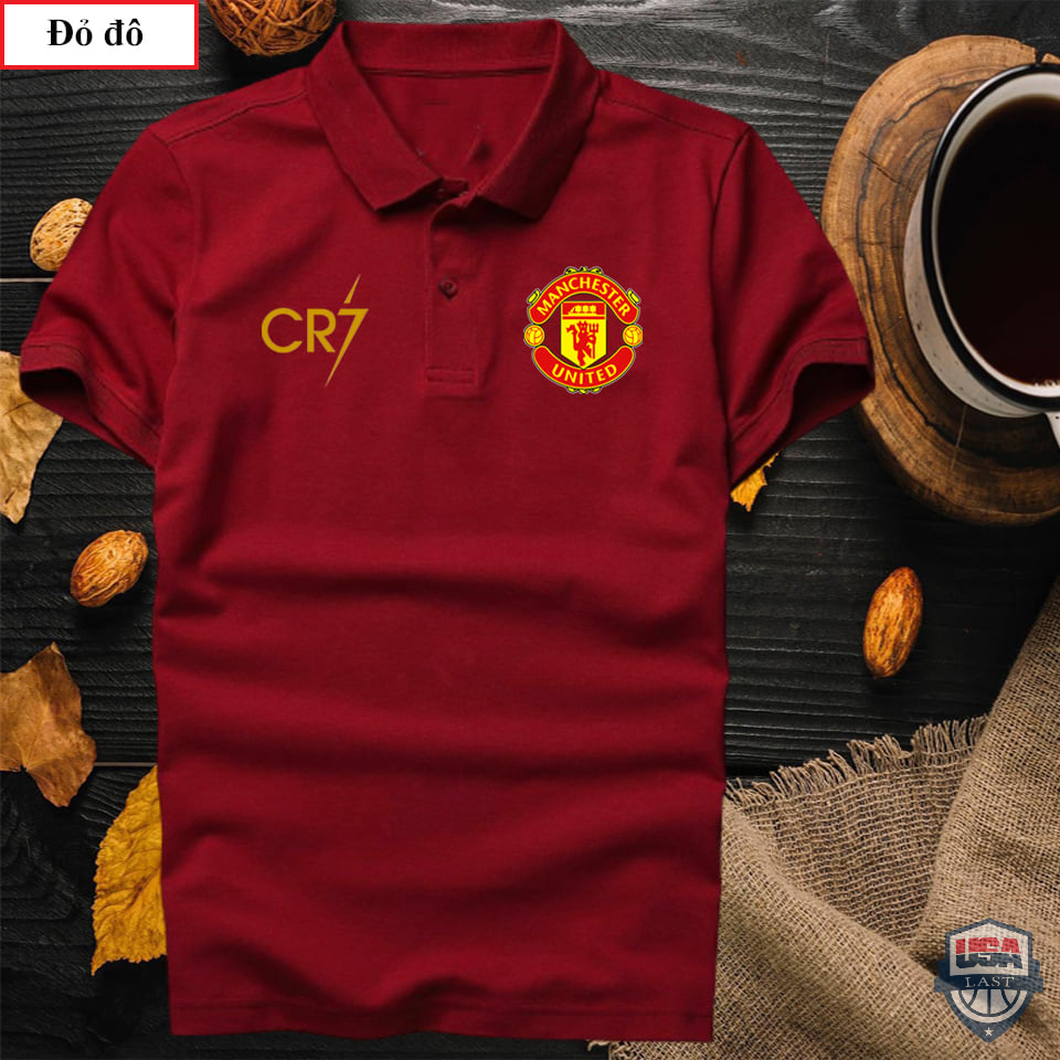 Cr7 Manchester United Red Polo Shirt