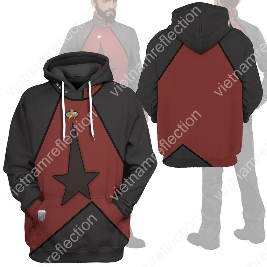 Star Trek Red Remake Uniform 3d hoodie t-shirt apparel