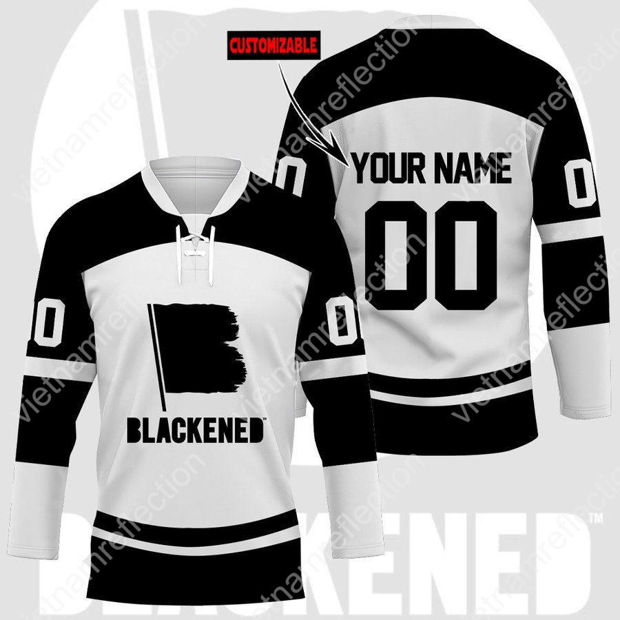 Personalized Blackended whisky hockey jersey