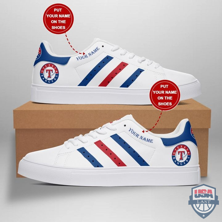 Awesome Texas Rangers Custom Name Stan Smith Shoes