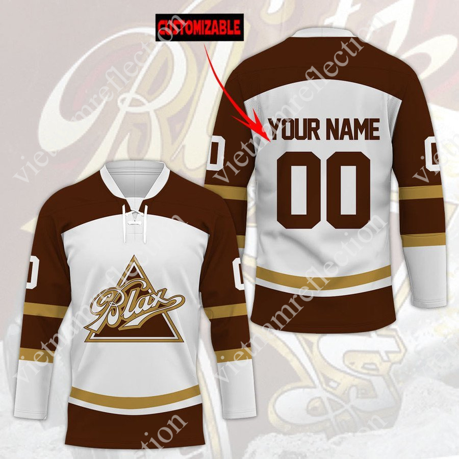 Personalized Blax hockey jersey