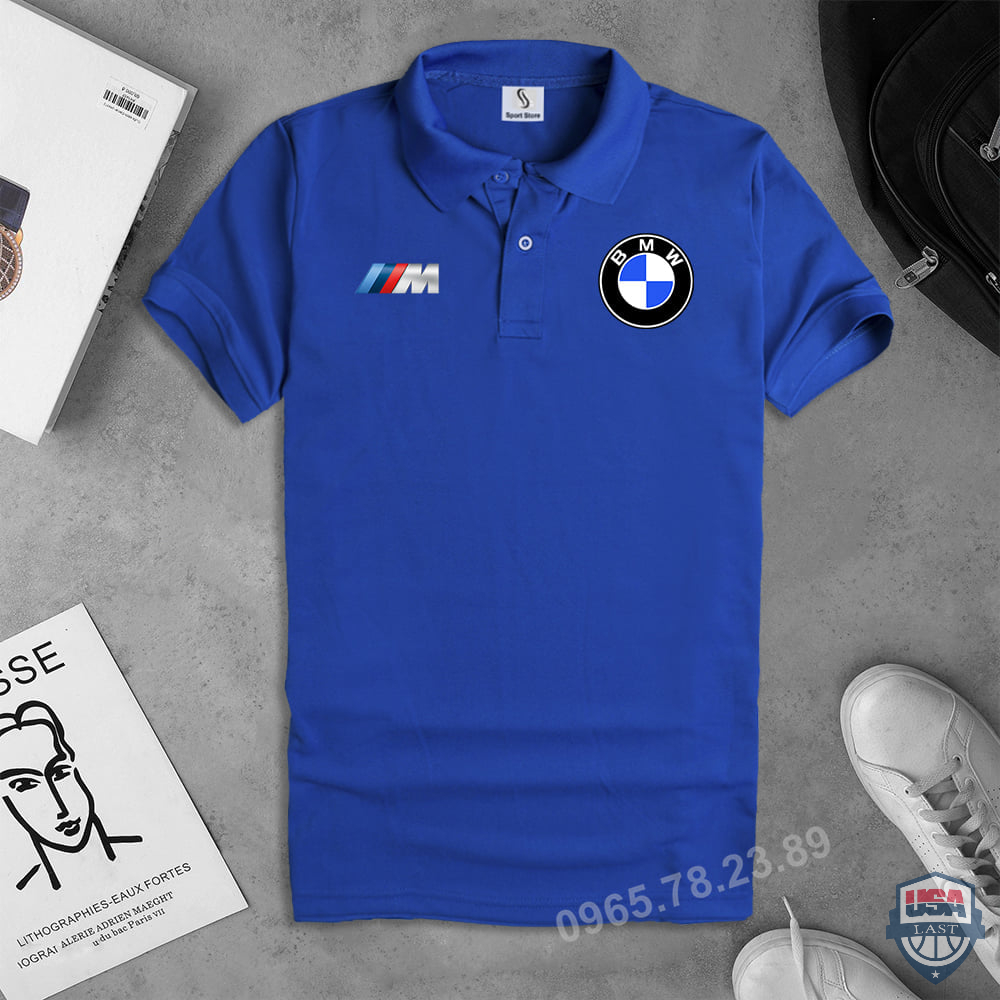 BMW Blue 3D Polo Shirt