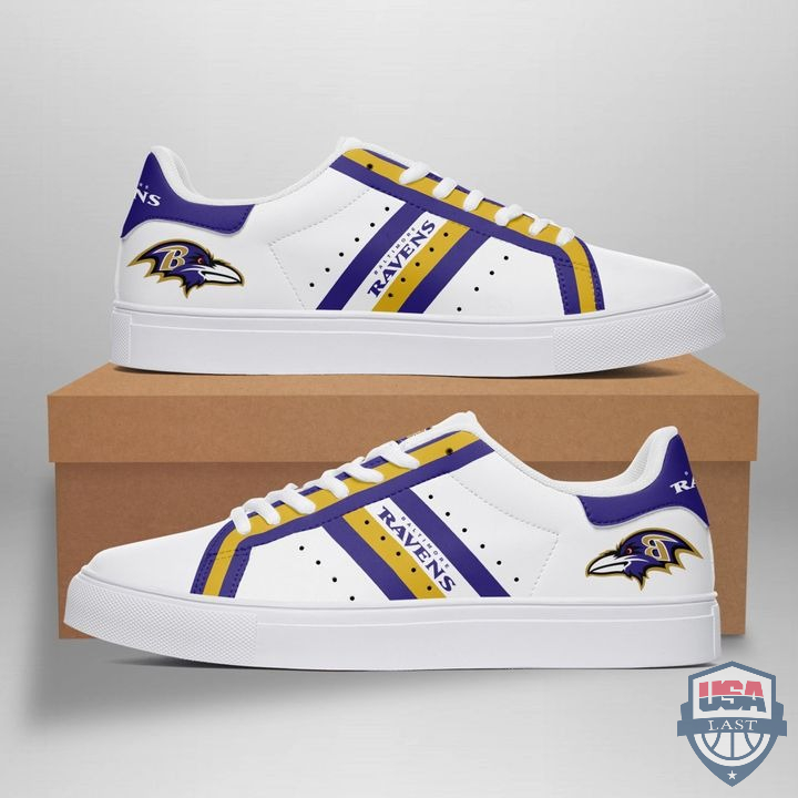 Awesome Baltimore Ravens Stan Smith Low Top Shoes