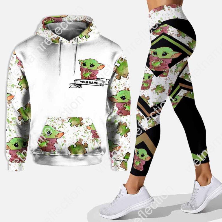 Baby Yoda Be you the world will adjust personalized hoodie and leggings